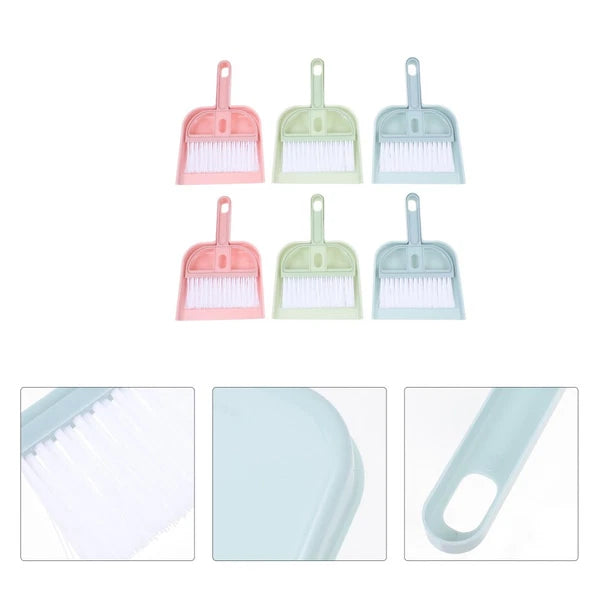 6 Sets Cleaning Artifact Set Hand Sweeper And Scoop Sweeping Brush-