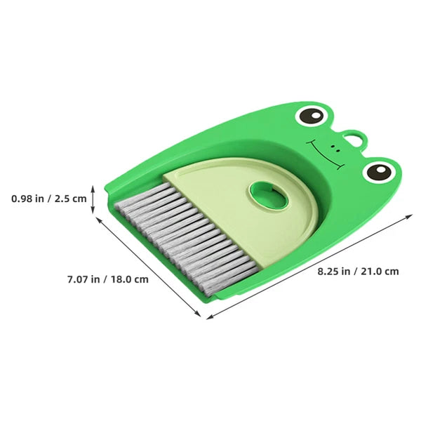 3 Sets Desktop Dustpan Brush Set, Small Mini Scrubber, Dustpan,-