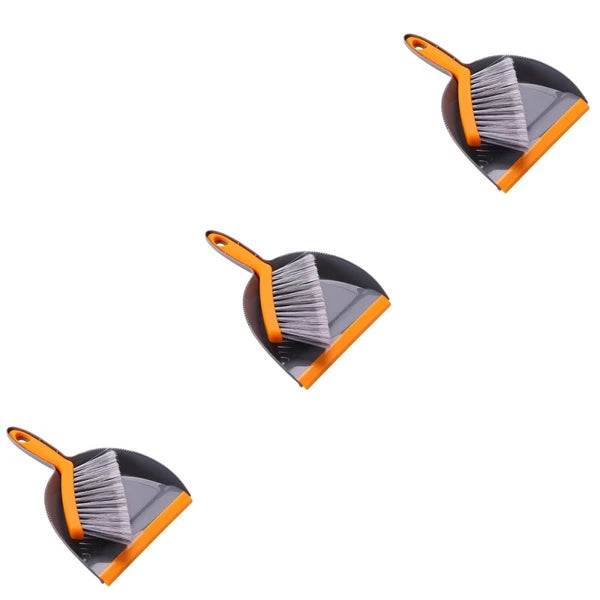 3 Count Mini Broom Set Desk Sweeper Small And Dustpan-