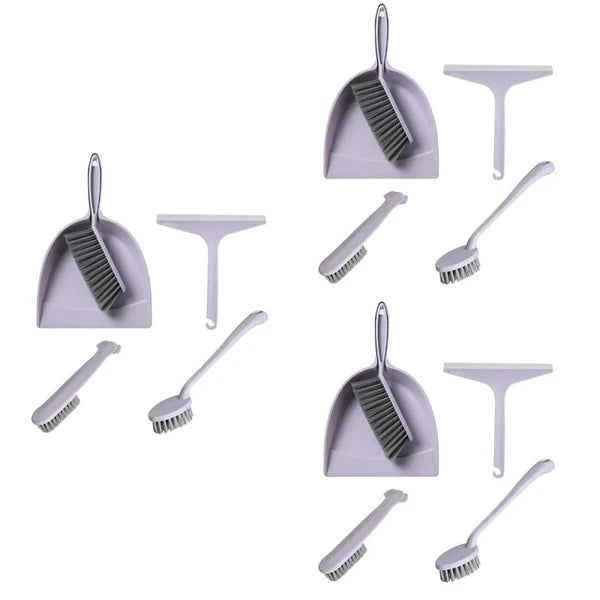 3 Pieces Broom Dustpan Child Brush for House Mini Cleaning Table