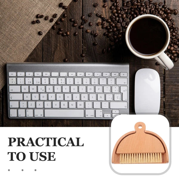 4 Sets Dustpan and Brush Set, Small Mini Scrubber, Dustpan,-