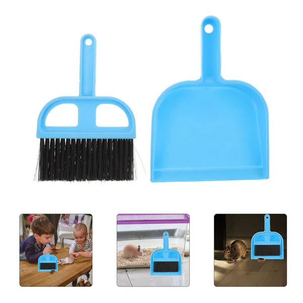 4 Sets Climb The Box and Clean Broom Travel Small Animal Cage Cleaner