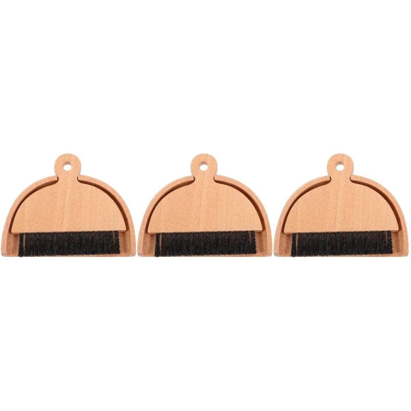 3 Sets Mini Dustpan and Broom Set, Cartoon Small Broom and Dustpan,-