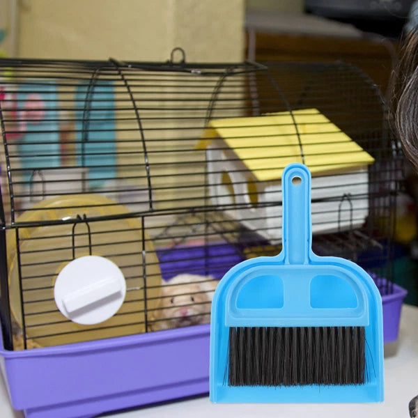 4 Sets Climb The Box and Clean Broom Travel Small Animal Cage Cleaner