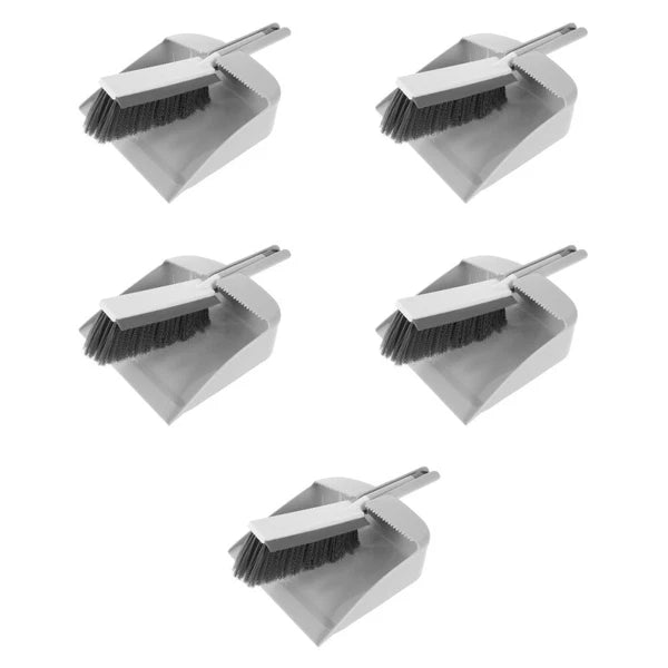 5 Sets Mini Cleaning Broom Dust Pan Table Brush Set Dining Table-