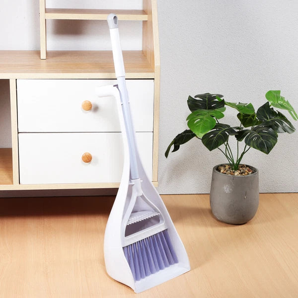 2 Sets Small Broom Dust Pan Portable-