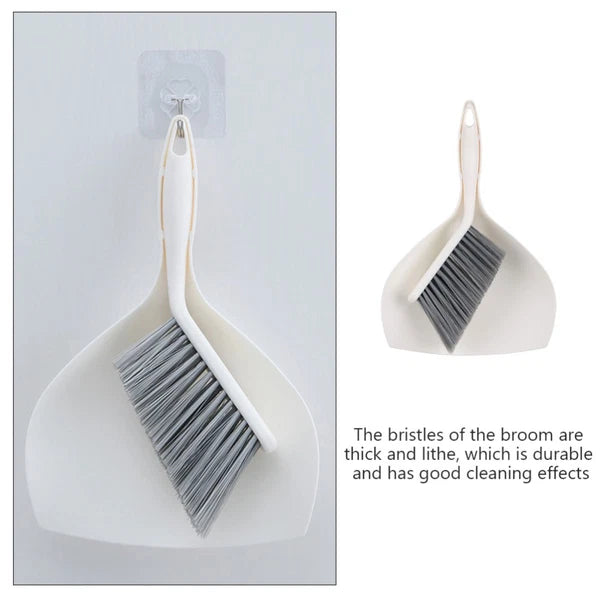 3 Sets Desktop Cleaning Kit Accessories for Home Broom and Dustpan
