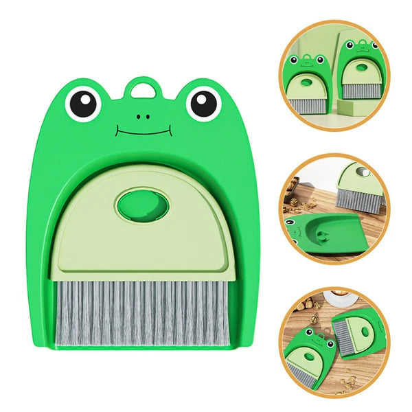 4 Sets Small Broom Set Student Mini Brush And Dustpan Portable-