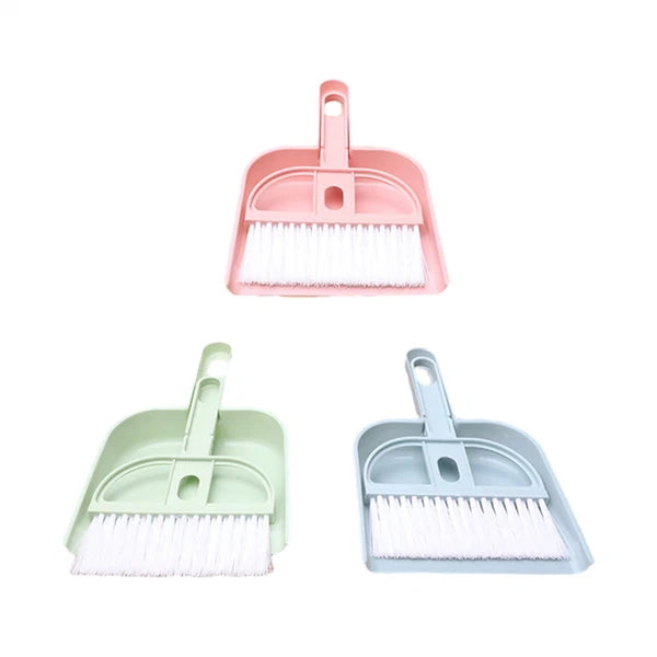 Small Mini Whisk Broom And Dust Pan Set Ergonomic Handle Kids Heavy Duty Durable