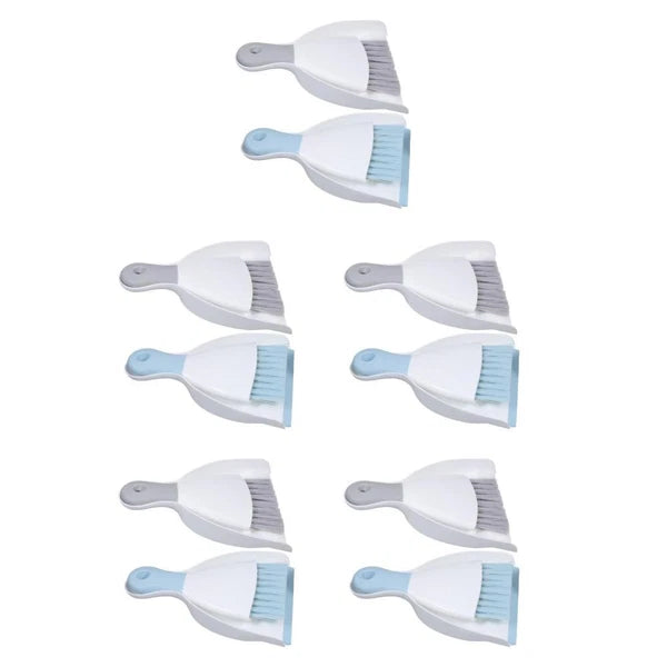 5 Piece Small Broom with Dustpan Set, 4 Piece Dustpan and-