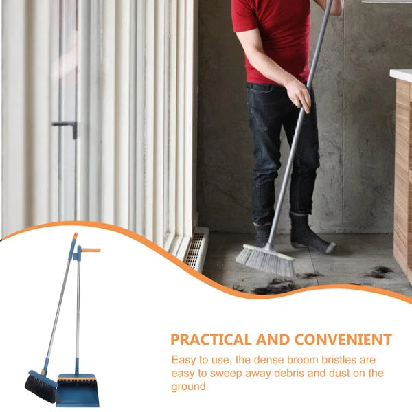 3 Sets Dust Remover Handling Household Broom And Dustpan Set Sweeping Kit-