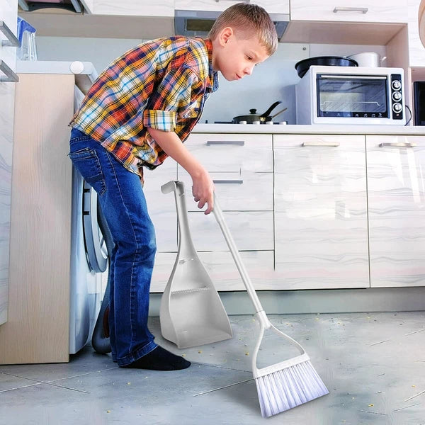 2 Sets Small Broom Dust Pan Portable-