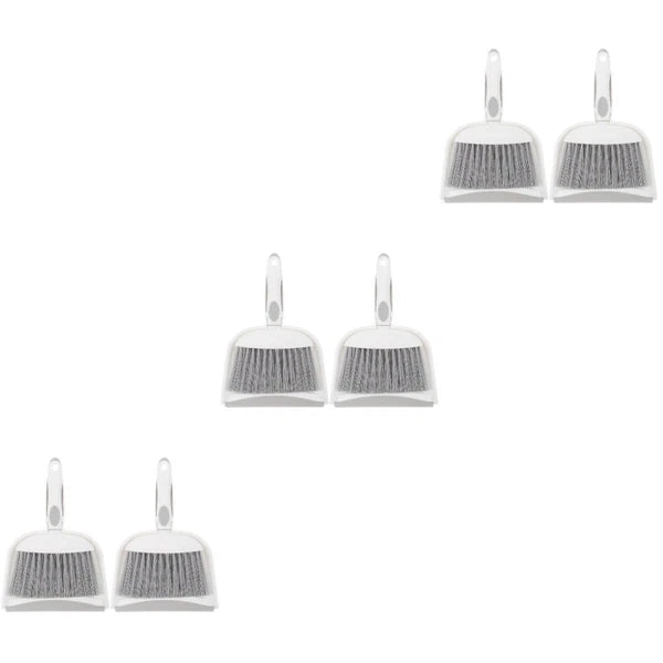 3 Sets Small Broom, Dustpan Set, Table Broom, Broom, Brush and-