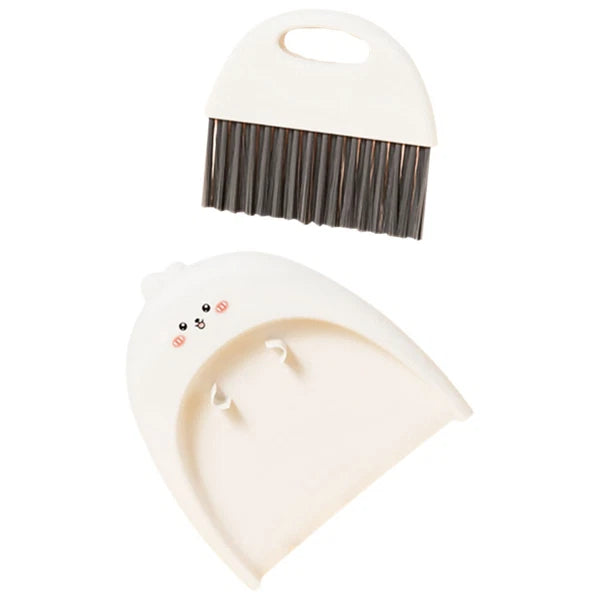 4 Sets Mini Dustpan and Broom Set, Cartoon Small Broom and-