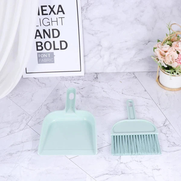 6 Sets Reptile Mini Broom Dustpan Set Pet Cleaning Tool Supplies (Blue)