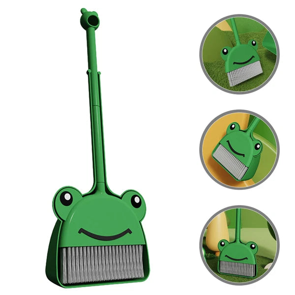 4 Sets Broom And Dustpan Set For Kids Nursery Cleaning Toys-