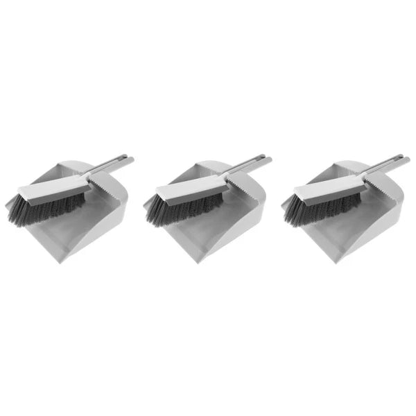 3 Sets Small Broom and Dust Cleaning Kit Portable Table Brush Set-