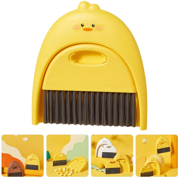 2 Sets Dustpan and Brush Set, Small Mini Scrubber, Dustpan,-