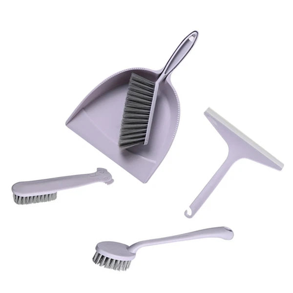 2 Pack Broom Dustpan Child Mini Brooms Small Cleaning Brush for Desk