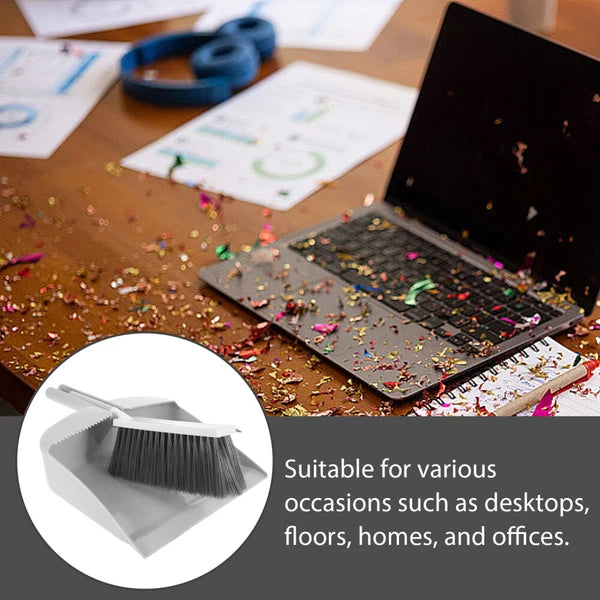 4 Sets Mini Cleaning Broom, Dustpan, Table Brush Set, Dining Table,-