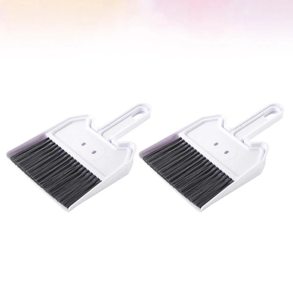 2 Sets Keyboard Cleaning Brush Child Broom With Scoop Home Desktop Mini-