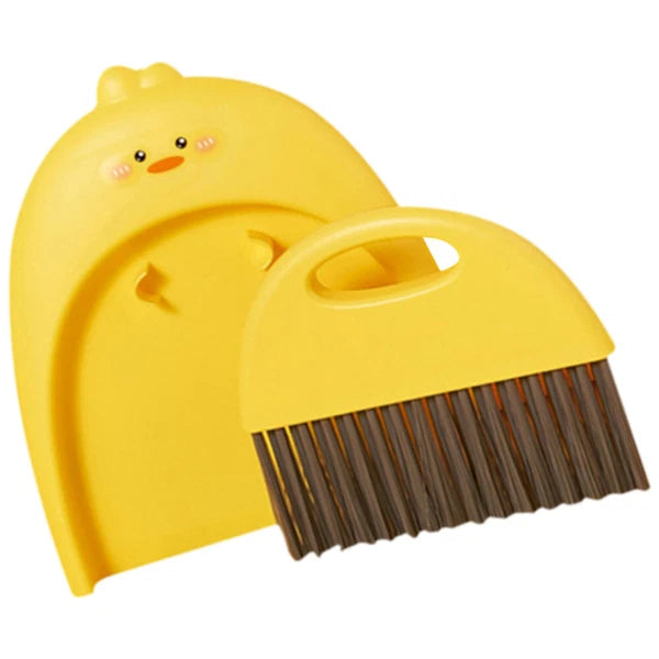 2 Sets Dustpan and Brush Set, Small Mini Scrubber, Dustpan,-