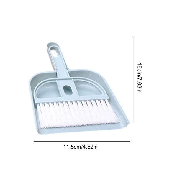 Small Mini Whisk Broom And Dust Pan Set Ergonomic Handle Kids Heavy Duty Durable