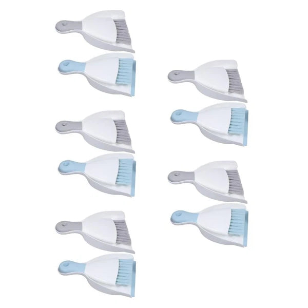 5 Piece Small Broom with Dustpan Set, 4 Piece Dustpan and-