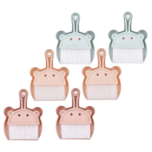 6 Sets Desktop Cleaning Broom Table Brush and Dustpan Mini Small