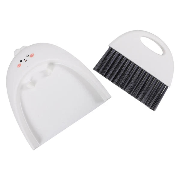 3 Sets Mini Dustpan and Broom Set, Cartoon Small Broom and-