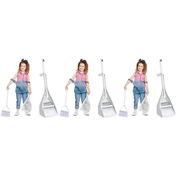 3 Sets Mini Broom Dusting Hand Broom Small Dust Pan Compact Desktop-