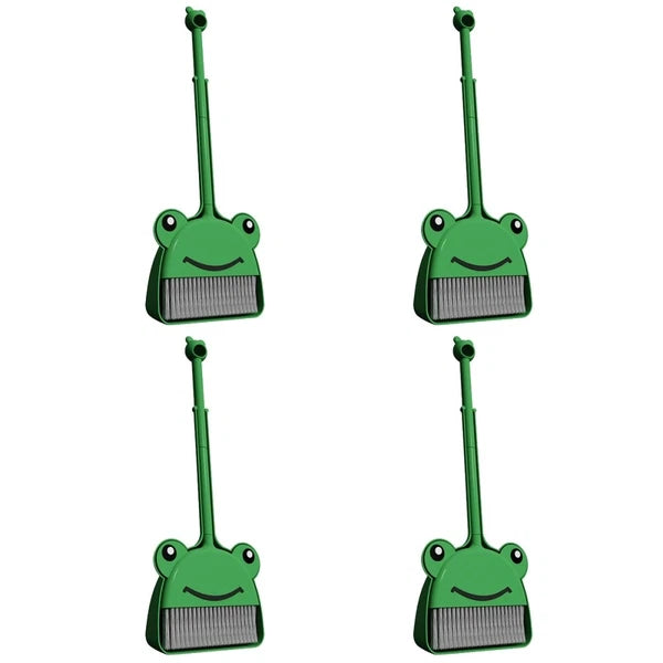 4 Sets Broom And Dustpan Set For Kids Nursery Cleaning Toys-