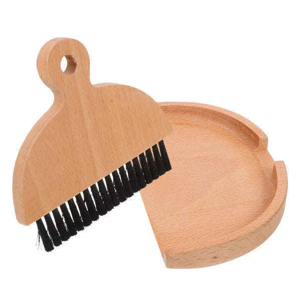 2 Sets Small Broom and Dustpan Cleaning Kit. cartoon sweeper with-