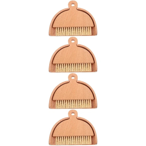 4 Sets Dustpan and Brush Set, Small Mini Scrubber, Dustpan,-