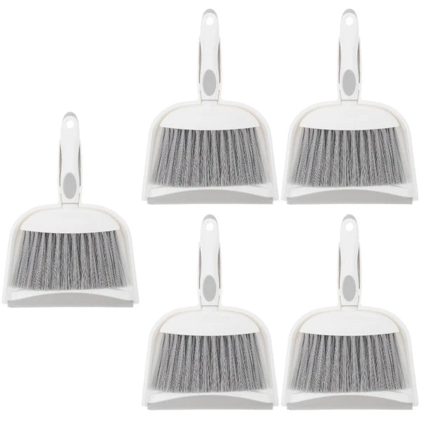 5 Sets Table Cleaning Brush and Dustpan Set for Home, Small Broom-