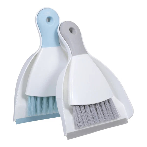 2 Piece Small Broom with Dustpan Set, 4 Piece Dustpan and-