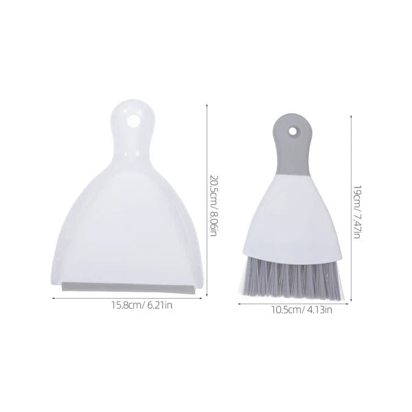 2 Piece Mini Dustpan and Brush Set, 4 Piece Small Broom and-