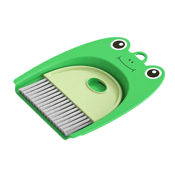3 Sets Desktop Dustpan Brush Set, Small Mini Scrubber, Dustpan,-