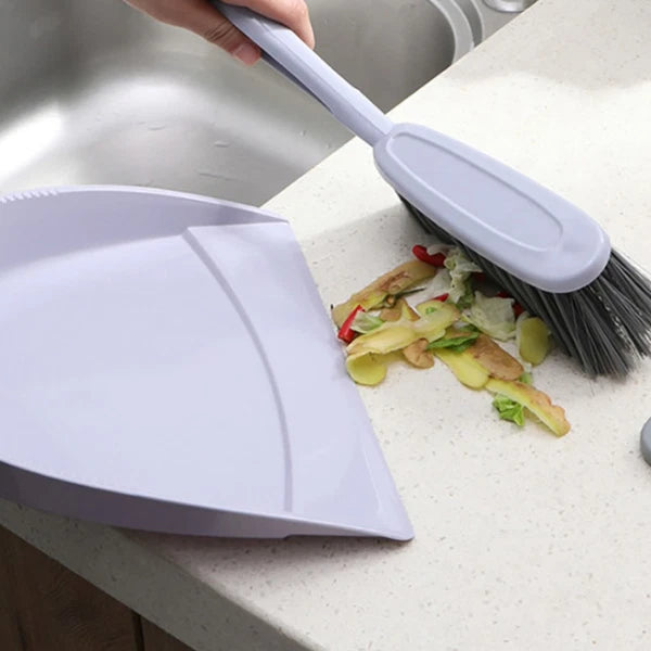 2 Pack Broom Dustpan Child Mini Brooms Small Cleaning Brush for Desk