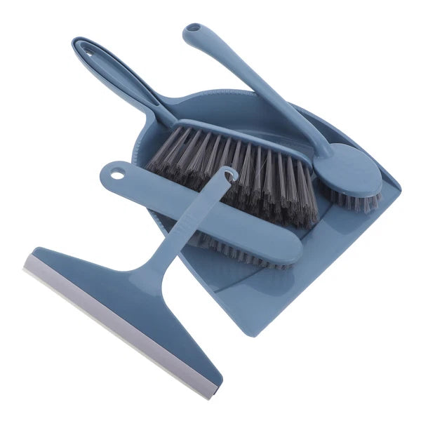 2 Sets Mini Cleaning Tool Multi Function Whisk Dust Tray Office-