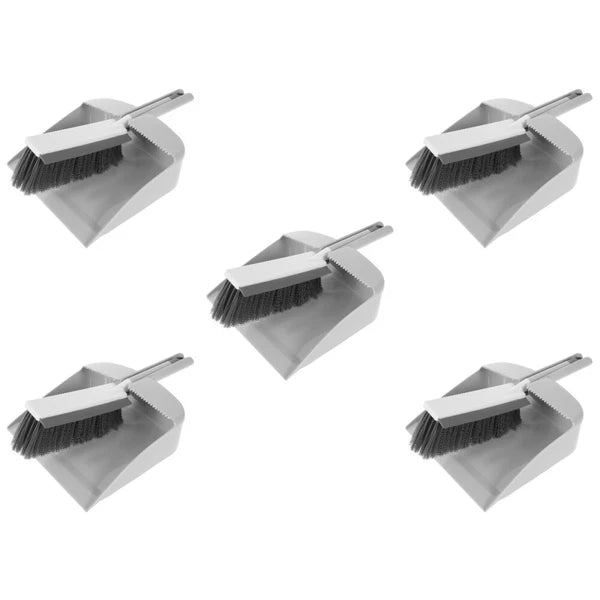 5 Sets Mini Cleaning Broom Dust Pan Table Brush Set Dining Table-