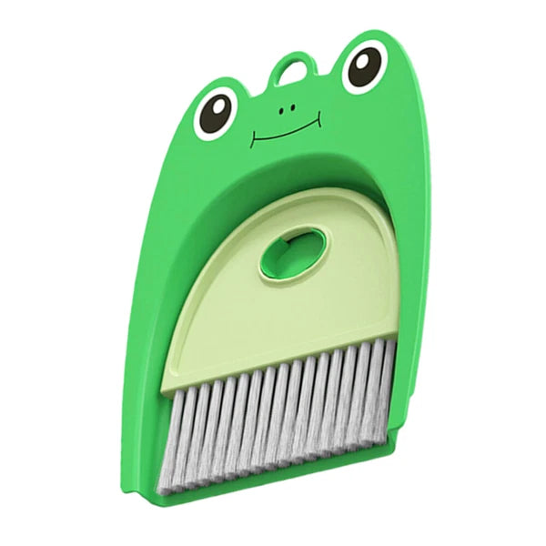 3 Sets Desktop Dustpan Brush Set, Small Mini Scrubber, Dustpan,-