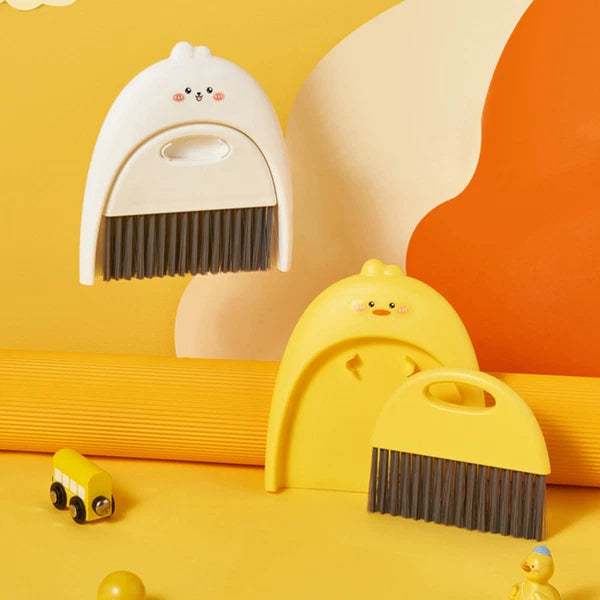3 Sets Mini Dustpan Set Broom And Portable Mini Broom Baby-