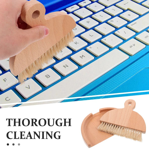 4 Sets Small Broom and Dustpan Cleaning Kit. cartoon sweeper with-