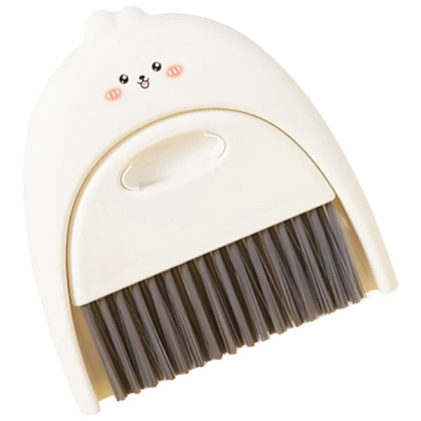 3 Sets Dustpane and Brush Set Small Mini Scrub Dust Pan-