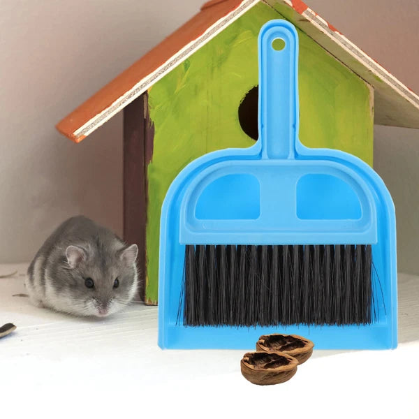 4 Sets Climb The Box and Clean Broom Travel Small Animal Cage Cleaner