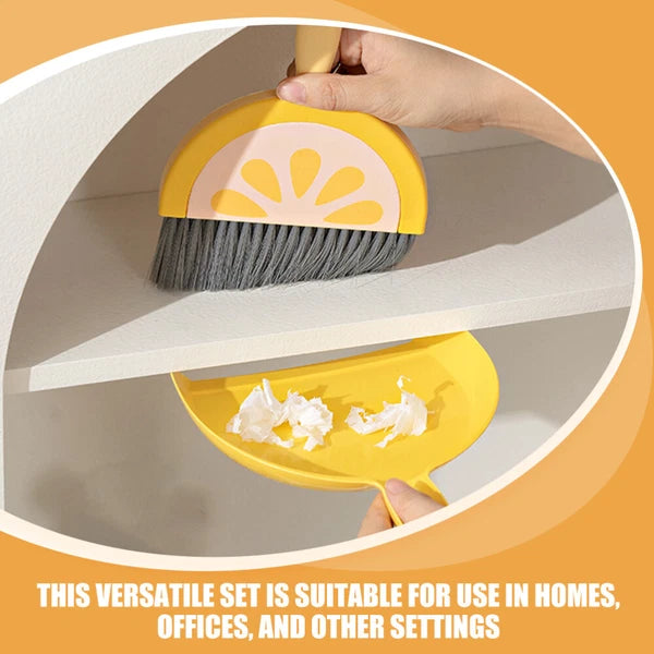 2 PCS Fruit Mini Broom Set Small Sweeping Brush For Countertop Child Office-