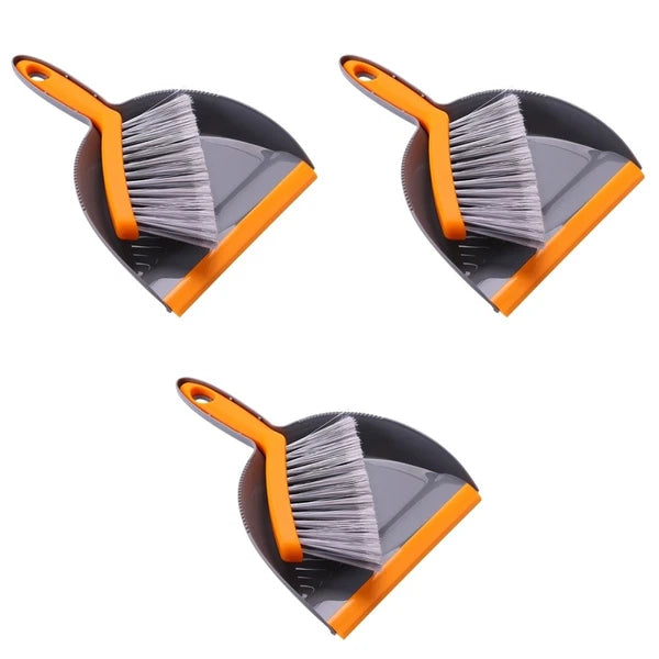 3 Count Mini Broom Set Desk Sweeper Broom Dustpan-