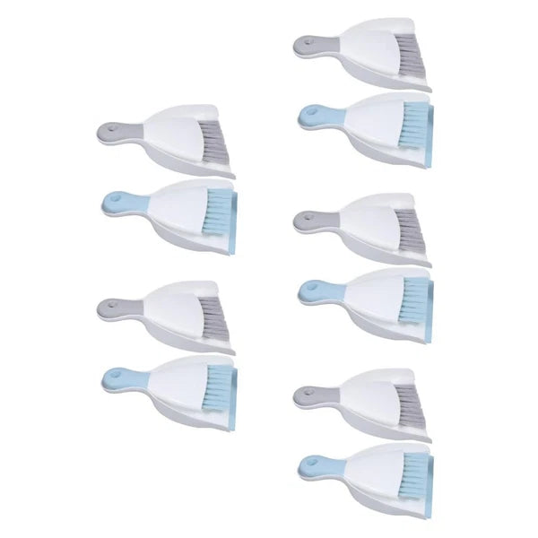 5 Piece Small Broom with Dustpan Set, 4 Piece Dustpan and-