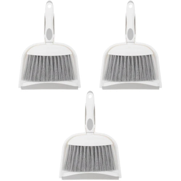 3 Sets Table Cleaning Brush and Dustpan Set, Small Broom for Home-
